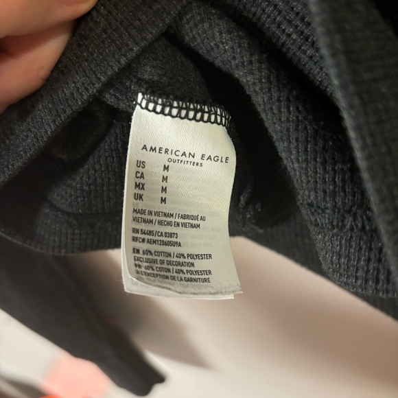 American Eagle charcoal gray men’s long sleeve shirt size medium - Picture 5 of 5